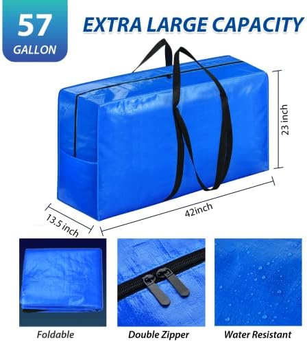 42 X 23 X 13.5 XXL Jumbo Heavy Duty Moving & Storage Bags — 1 Pack